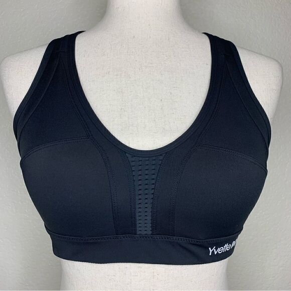 Yvette Power Cross Back Padded Running Sports Bra - Picture 3 of 12